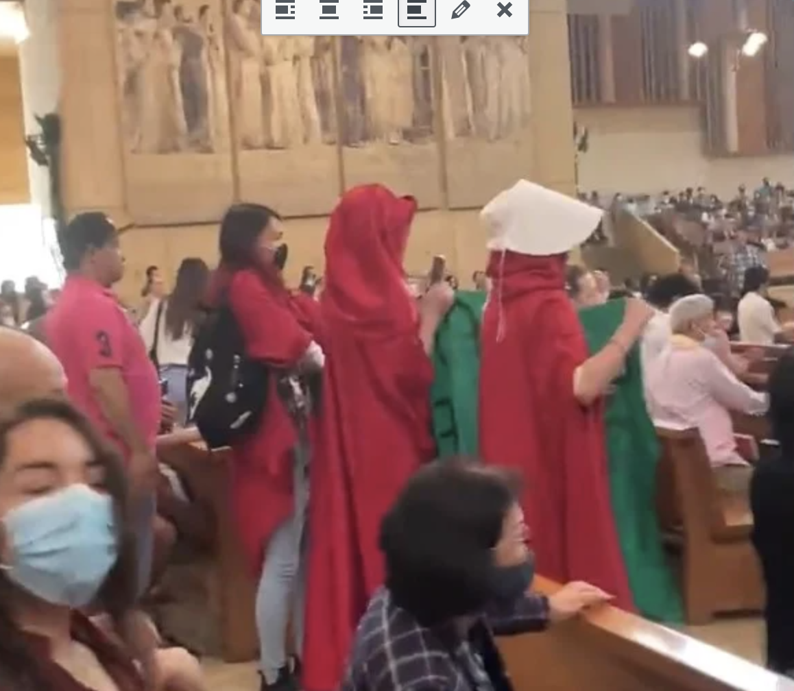 Baby-Killing Leftists Storm Catholic Church In Los Angeles