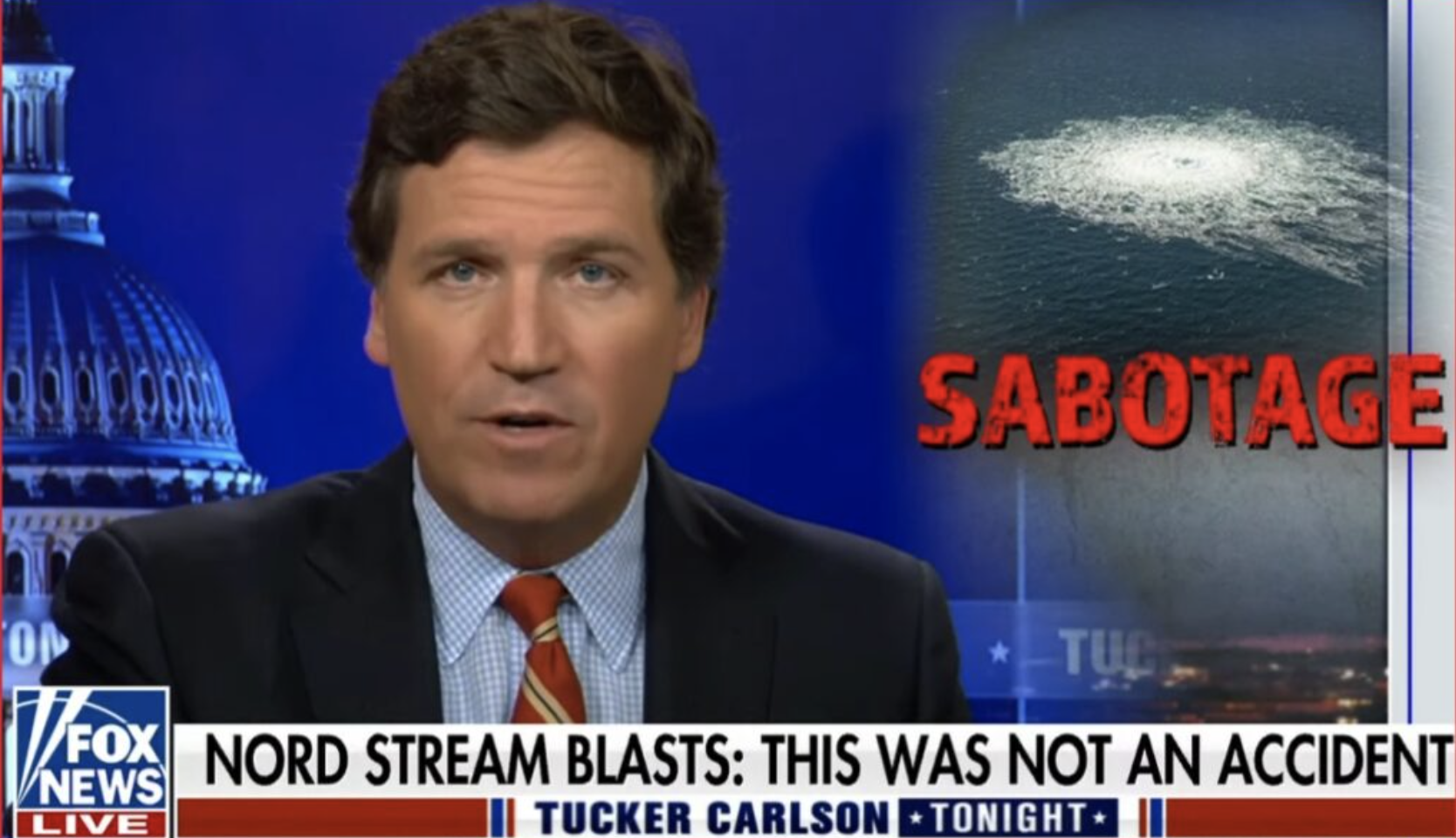 Tucker Carlson Discusses Nord Stream Pipeline Sabotage, Almost Certainly a U.S. Covert Action Against Russia