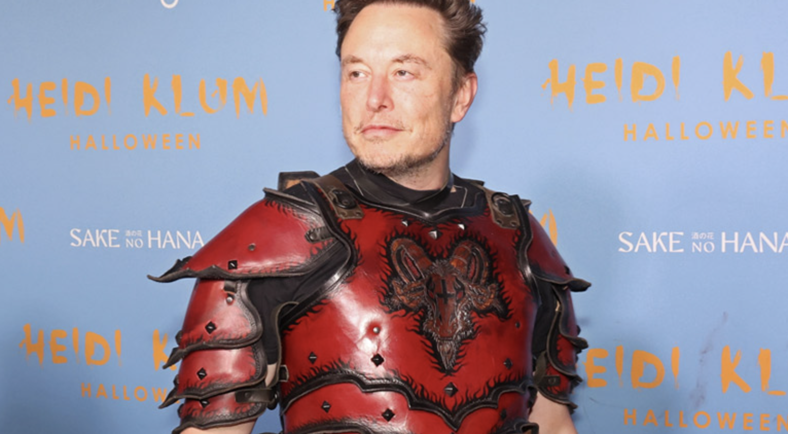 Elon Musk Wears Baphomet Costume to Halloween Party