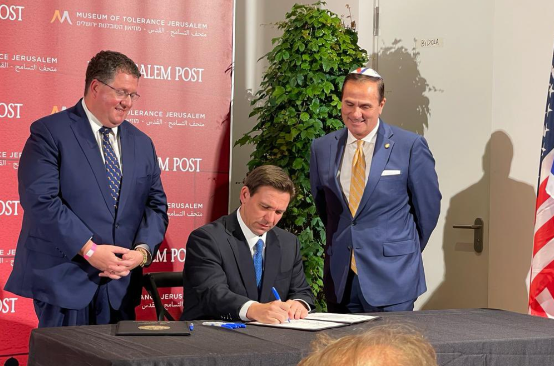 Ron DeSantis Flies To Israel To Destroy Free Speech In Florida